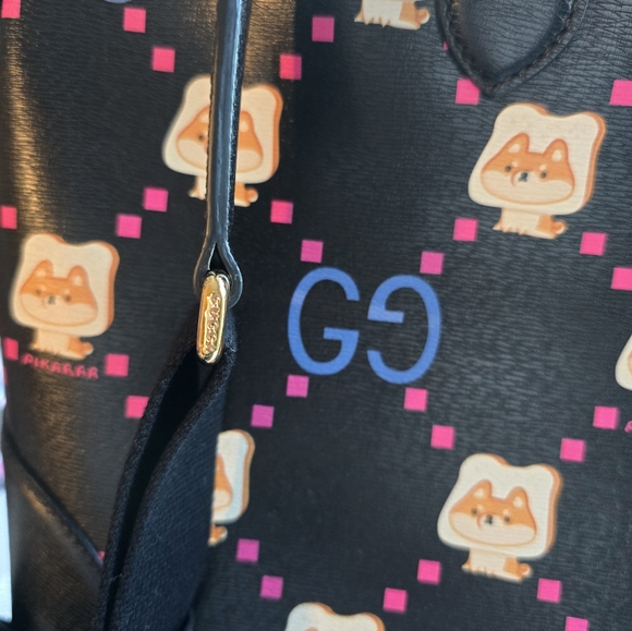 EUC Gucci Dome Satchel Pikarar- Black with Dust Bag - Picture 6 of 12